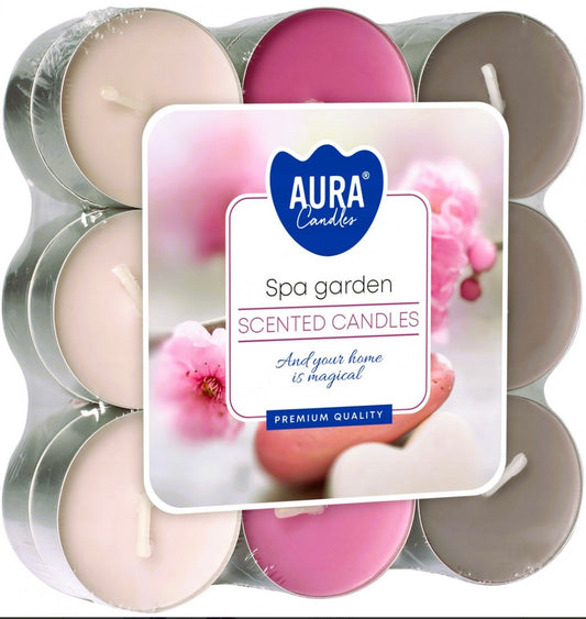 Aromātiskās tējas sveces “Spa garden” 18 gab., 4 h