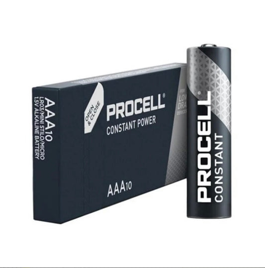 Duracell Procell Industrial AAA baterijas 10 gab