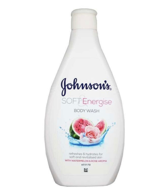 Johnson’s Soft & Energise dušas želeja ar arbūza un rozes aromātu 400 ml
