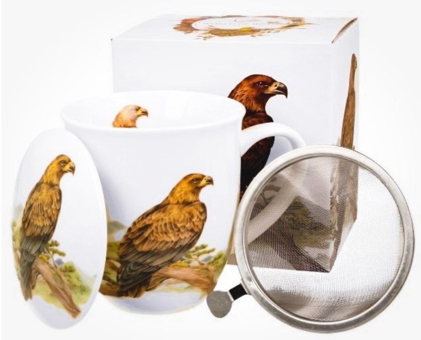 Porcelāna krūze 400 ml ar sietiņu un vāciņu