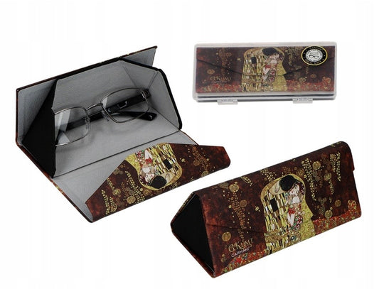 Briļļu futlāris saliekamais G.Klimt Skūpsts