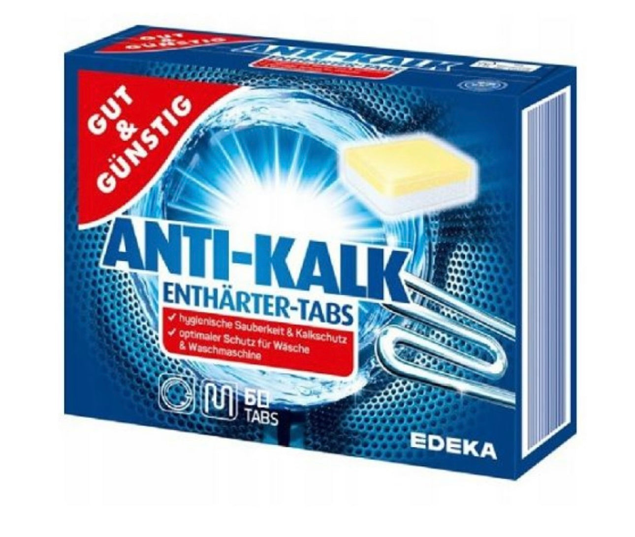 GG ANTI KALK atkaļķošanas tabletes veļasmašīnai – 60 gab