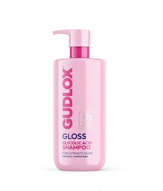 GUDLOX Glycolic Gloss – izlīdzinošs šampūns mirdzošiem matiem, 400 ml