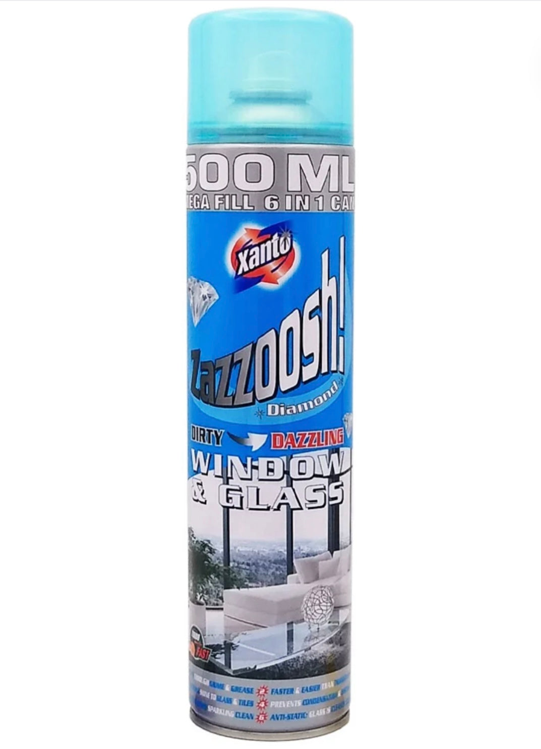 Xanto Zazzoosh tīrīšanas līdzeklis logiem un stikliem 500 ml