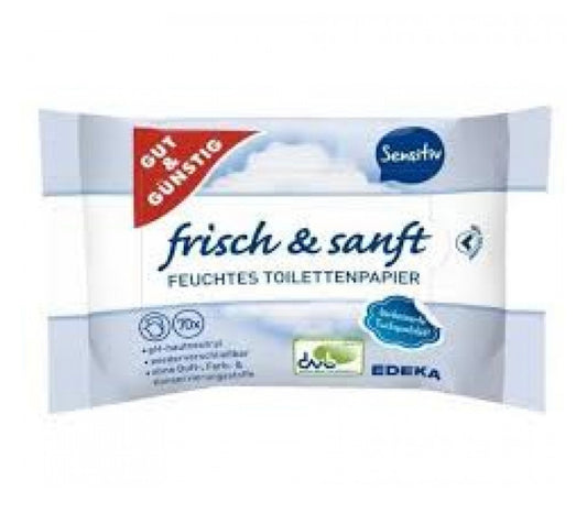 Tualetes mitrās salvetes Sensitiv 70gb