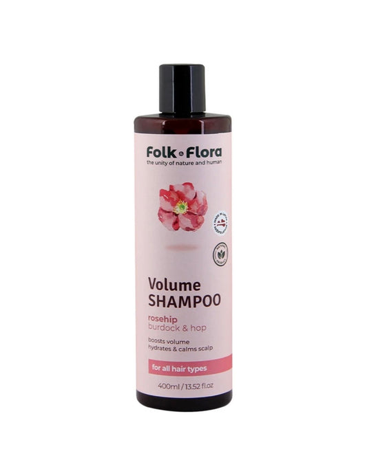 Folk Flora Volume apjomu piešķirošs šampūns visiem matu tipiem 400 ml