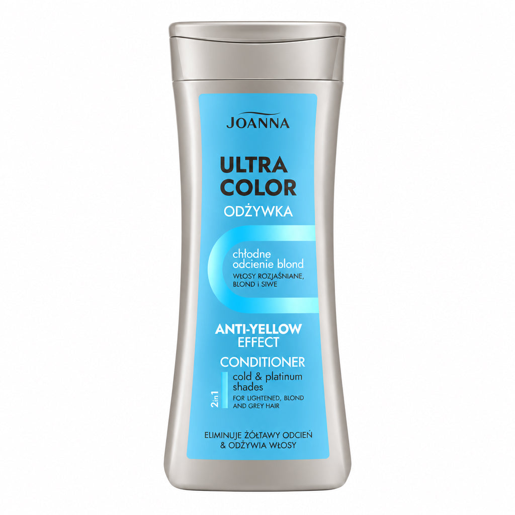 Joanna Ultra Color Anti-Yellow kondicionieris blondiem un balinātiem matiem, 200 ml
