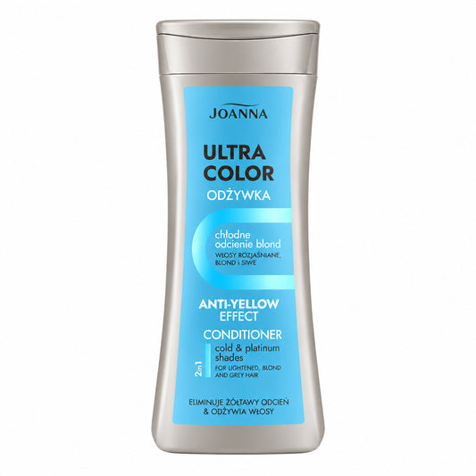 Joanna Ultra Color Anti-Yellow kondicionieris blondiem un balinātiem matiem, 200 ml