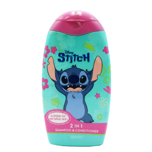 Disney Stitch 2in1 šampūns un kondicionieris 300 ml jutīgai ādai