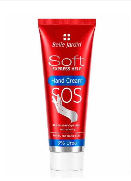 Belle Jardin SOS Express roku krēms ar 3% urīnvielu sausai un sasprēgājušai ādai, 100 ml