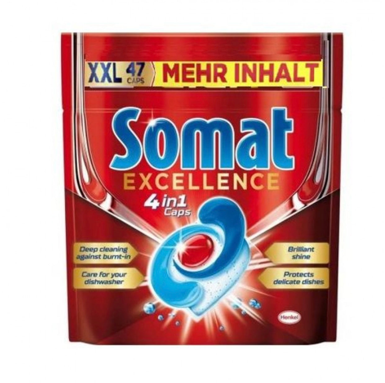 Somat Excellence – efektīvas trauku mazgāšanas tabletes 47 gab