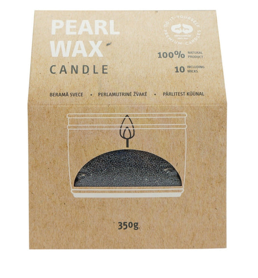 Pērļu vaska beramā svece “Pearl Wax” – melna Diana Sveces