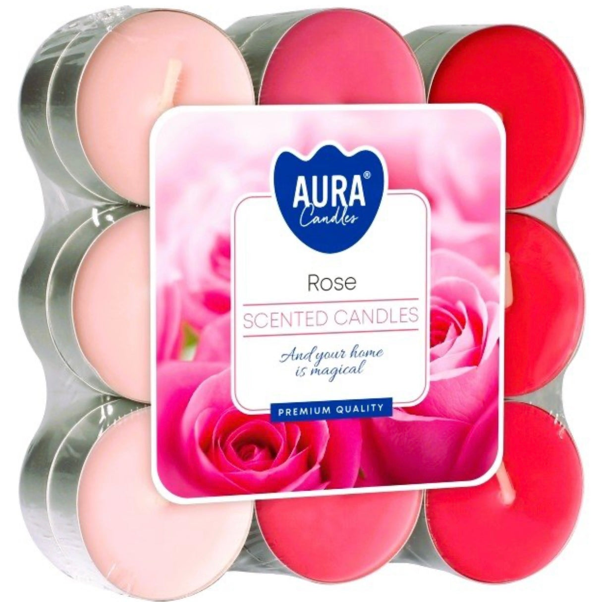 Aromātiskās tējas sveces “Rose” 18 gab., 4 h