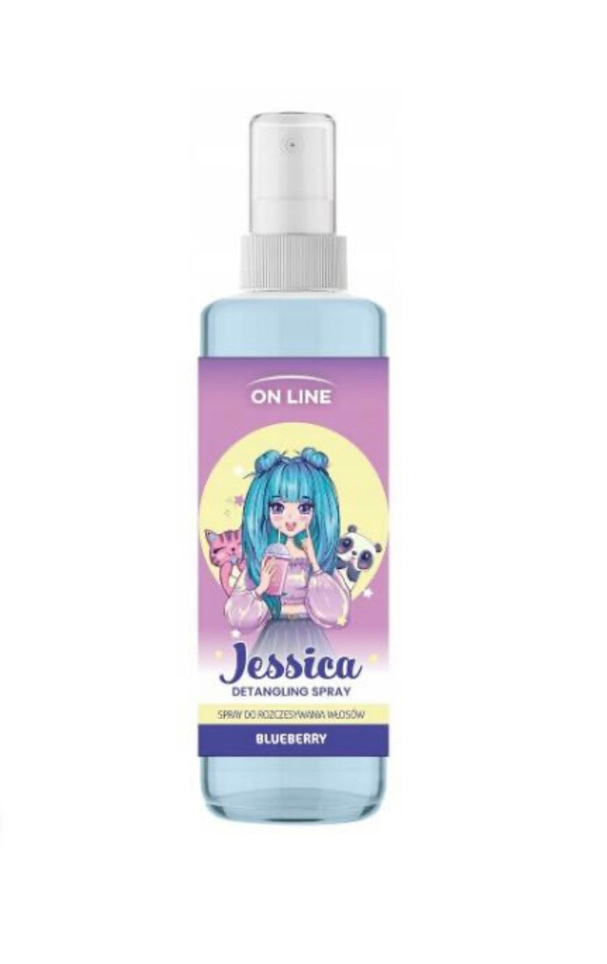 On Line Jessica izsmidzināms līdzeklis matu atšķetināšanai ar melleņu aromātu, 200 ml