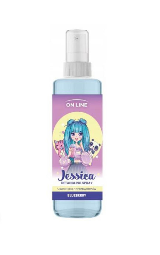 On Line Jessica izsmidzināms līdzeklis matu atšķetināšanai ar melleņu aromātu, 200 ml