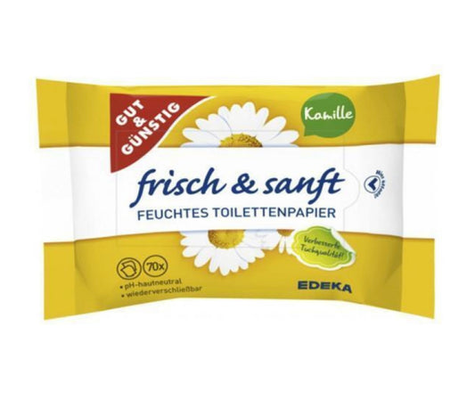 Tualetes mitrās salvetes Kamille 70gb