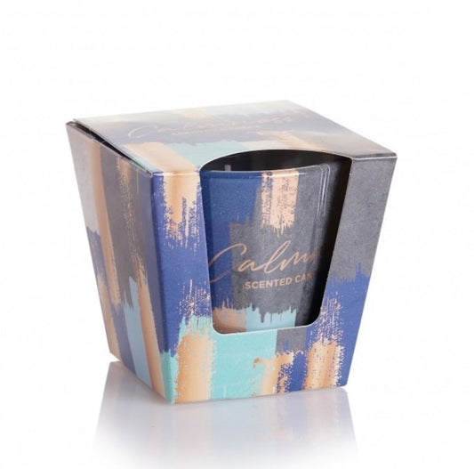 Svece stikla traukā ar aromātu “Calmness” 115 g, 30 h