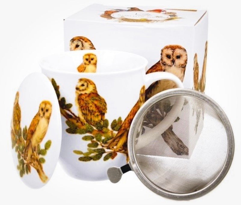 Porcelāna krūze 400 ml ar sietiņu un vāciņu