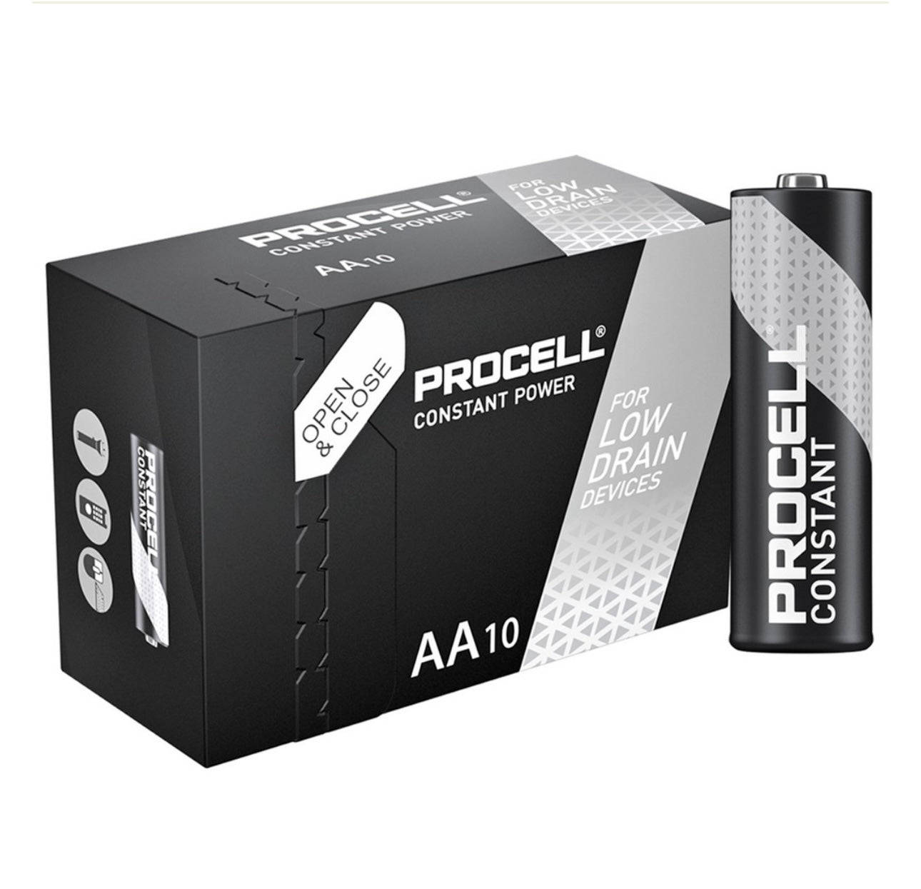 Duracell Procell Industrial AA baterijas 10 gab