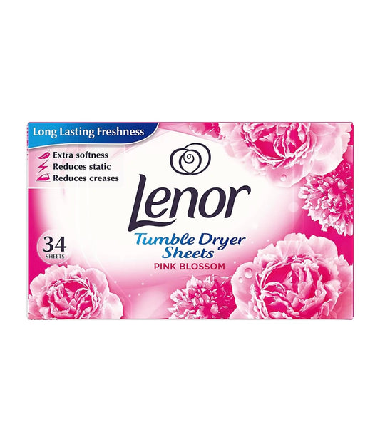 Lenor Pink Blossom- veļas žāvētāja salvetes 34 gab