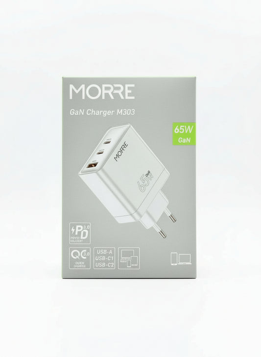 MORRE GaN M303 lādētājs 65W