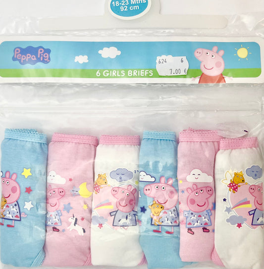 Meiteņu apakšveļa - Peppa Pig - 92cm EU - 18-23M UK