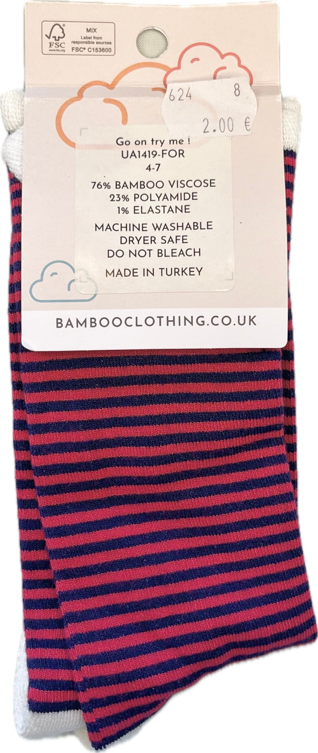 Sieviešu zeķes - Bamboo Clothing - EU 36-39 - UK 4-7