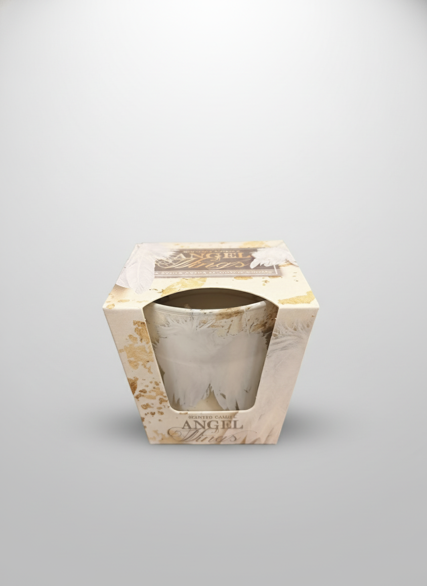 Angel candle with minimal background