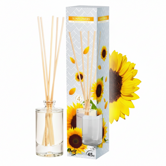 Aromatizētie smaržu kociņi - Aura - Saulespuķes - 45ml