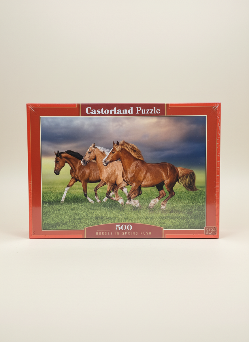 Castorland puzzle with neutral background