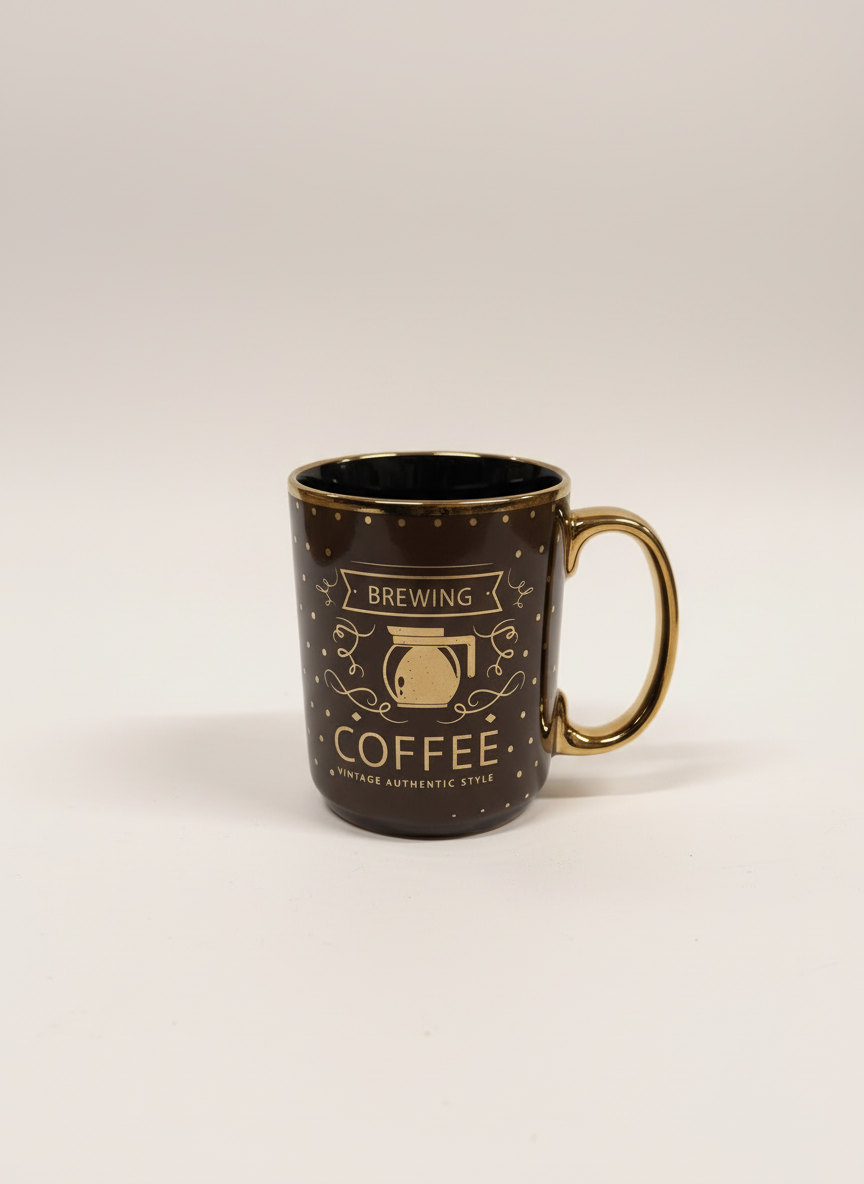 Coffee mug with neutral background
