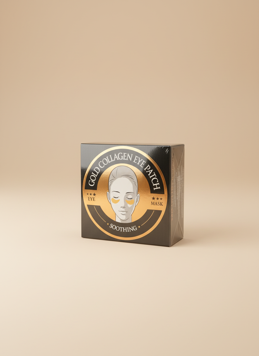 Gold Collagen Eye Patch on neutral background