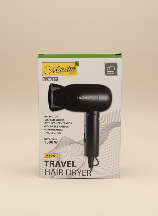 Hair dryer with neutral background