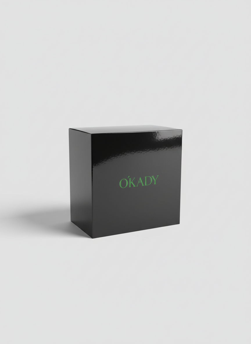 OKADY box grounded on surface