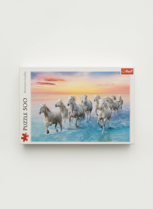 Puzzle with neutral background