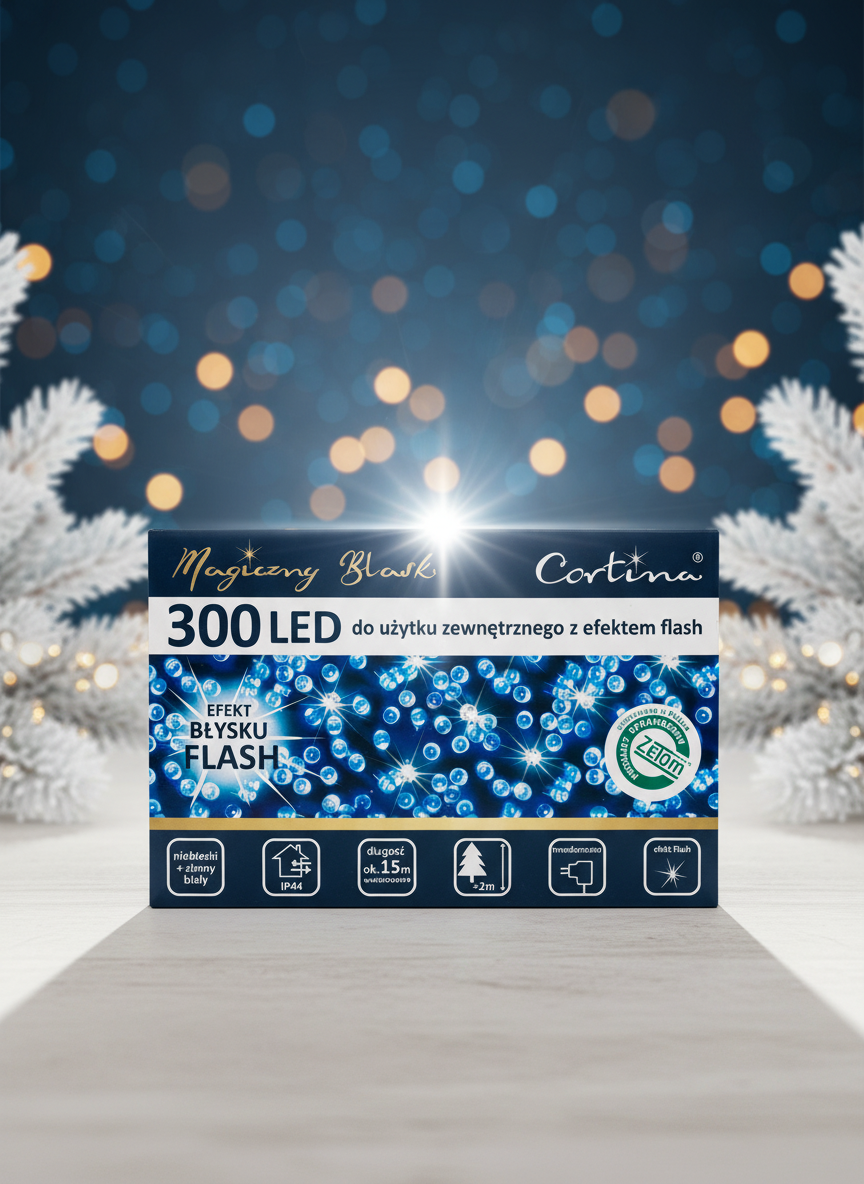 Ziemas fons bez dīvāna - 300 LED kaste