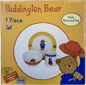 Bērnu trauku komplekts  3 gb. (krūze, bļoda, šķīvis) - Paddington Bear