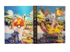 Pokemon Kāršu Albūms - Vieta 120 kārtīm Dizains Silver Tempest