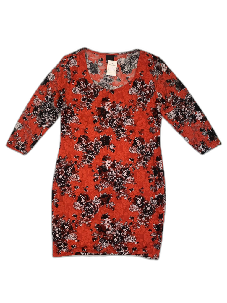 Sieviešu kleita ar ziediem – Boohoo XL / UK 16