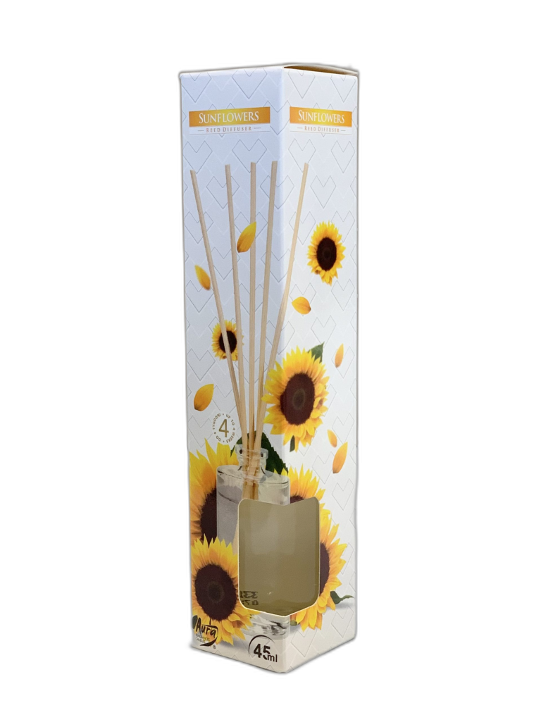 Aromātiskie kociņi – Aura – Sunflowers Reed Diffuser