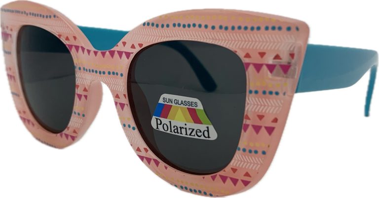 Bērnu saulesbrilles – Cat Eye – Polarizētas – 40-20-120 – Rozā