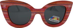 Bērnu saulesbrilles - Cat Eye -Polarizētas - 40 - 20 - 120 - Sarkana
