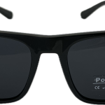 Vīriešu saulesbrilles – Square – UV 400 – Cat.3 –  Polarizētas – 56 – 18 – 139 –  Melna