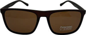 Vīriešu saulesbrilles - Square - UV 400 - Cat.3 -  Polarizētas - 56 - 18 - 139 - Brūna