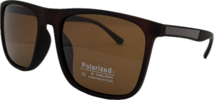 Vīriešu saulesbrilles - Square - UV 400 - Cat.3 -  Polarizētas - 56 - 18 - 139 - Brūna