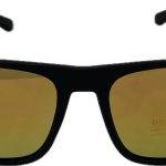 Vīriešu saulesbrilles – Square – UW 400 – Cat.3 –  Polarizētas – 56 – 18 – 139 – Melna matēta