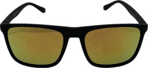 Vīriešu saulesbrilles - Square - UW 400 - Cat.3 -  Polarizētas - 56 - 18 - 139 - Melna matēta