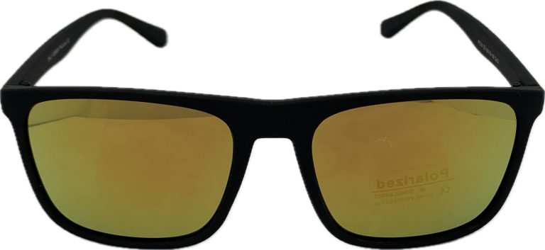 Vīriešu saulesbrilles – Square – UW 400 – Cat.3 –  Polarizētas – 56 – 18 – 139 – Melna matēta