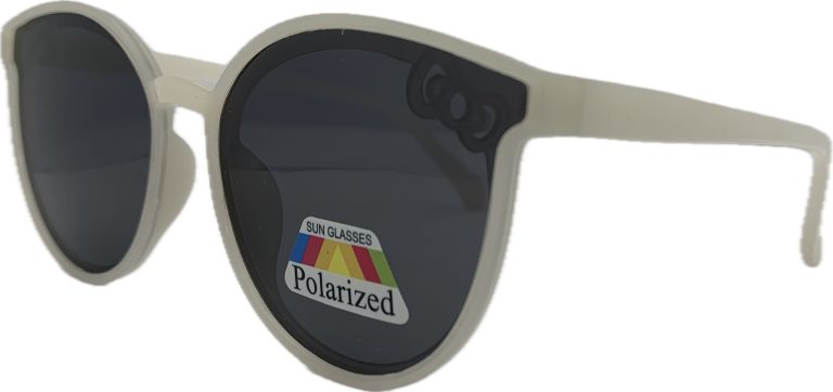 Bērnu saulesbrilles – Polarizētas – Cat Eye – 50 – 13 – 122 – Balta
