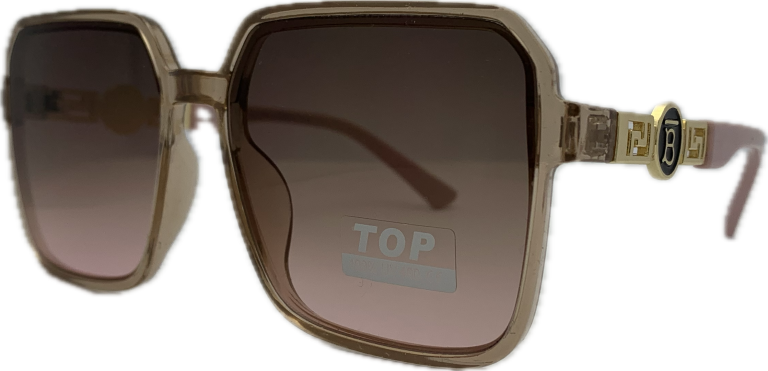 Sieviešu saulesbrilles – TOP – Square – Cat.3 –  UV 400 – 56 – 20 – 137 – Rozā